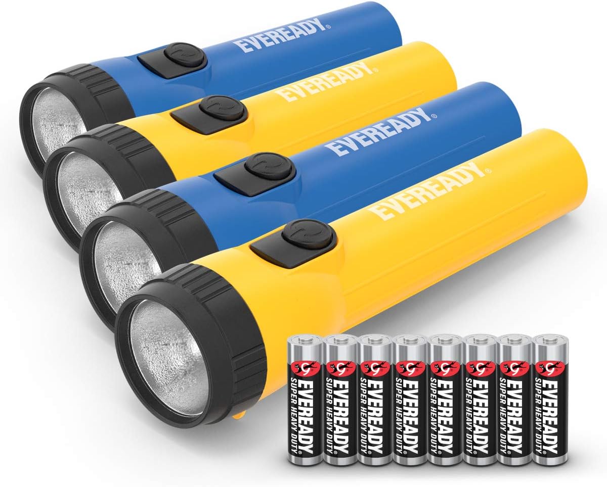 Energizer Eveready LED Torch, Super Bright Flashlight, Gener, Black