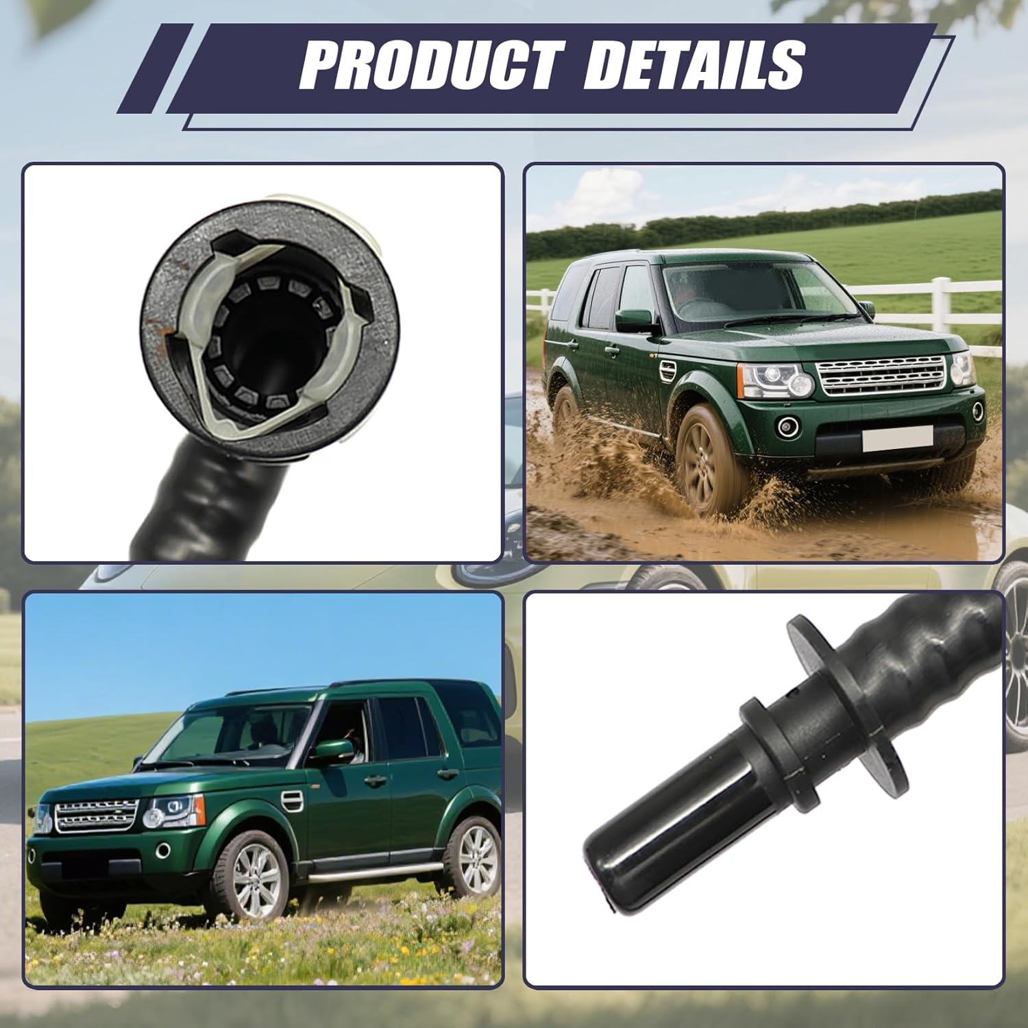 1 Pc Supercharged Purge Valve Fuel Vapor R010749 LR172648 AJ811685 Fit for Land Rover Range Rover 2010-2018, Sport 2006-2018, LR4/Discovery 4 2010-2016, LR3 2005-2009