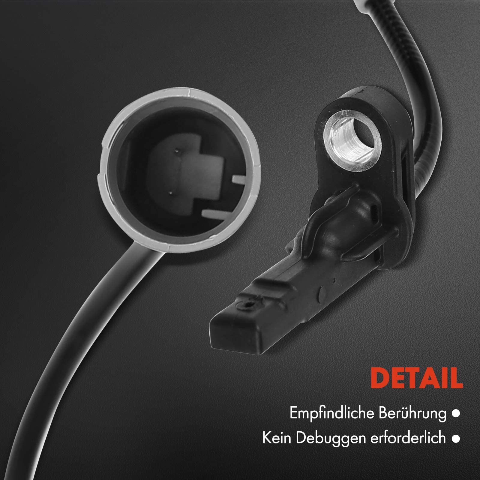 Frankberg 2x ABS Sensor 2-Polig Hinten Kompatibel mit 1er E81 123 130 2006-2011 1er E87 123 130 2005-2012 3er E90 323 325 330 335 M3 2004-2011 Replace# 34526762476