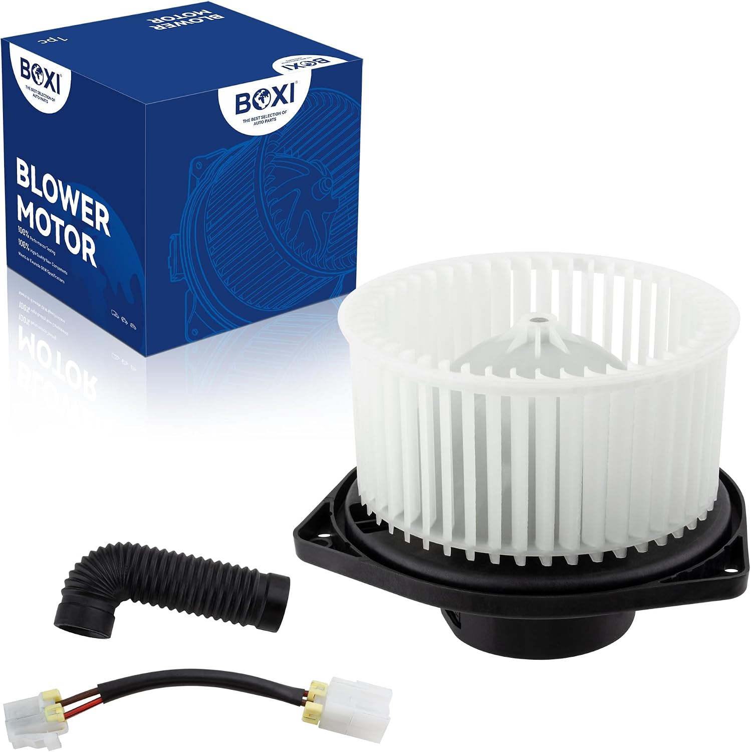 BOXI 700045 Front HVAC Heater Blower Motor Assembly Fits for Nissan 200SX 1995 1996 1997 1998 / Frontier 1998 1999 / Sentra 1995 1996 1997 1998 1999 / Replaces PM2713 27220-4B000 272204B000 76957