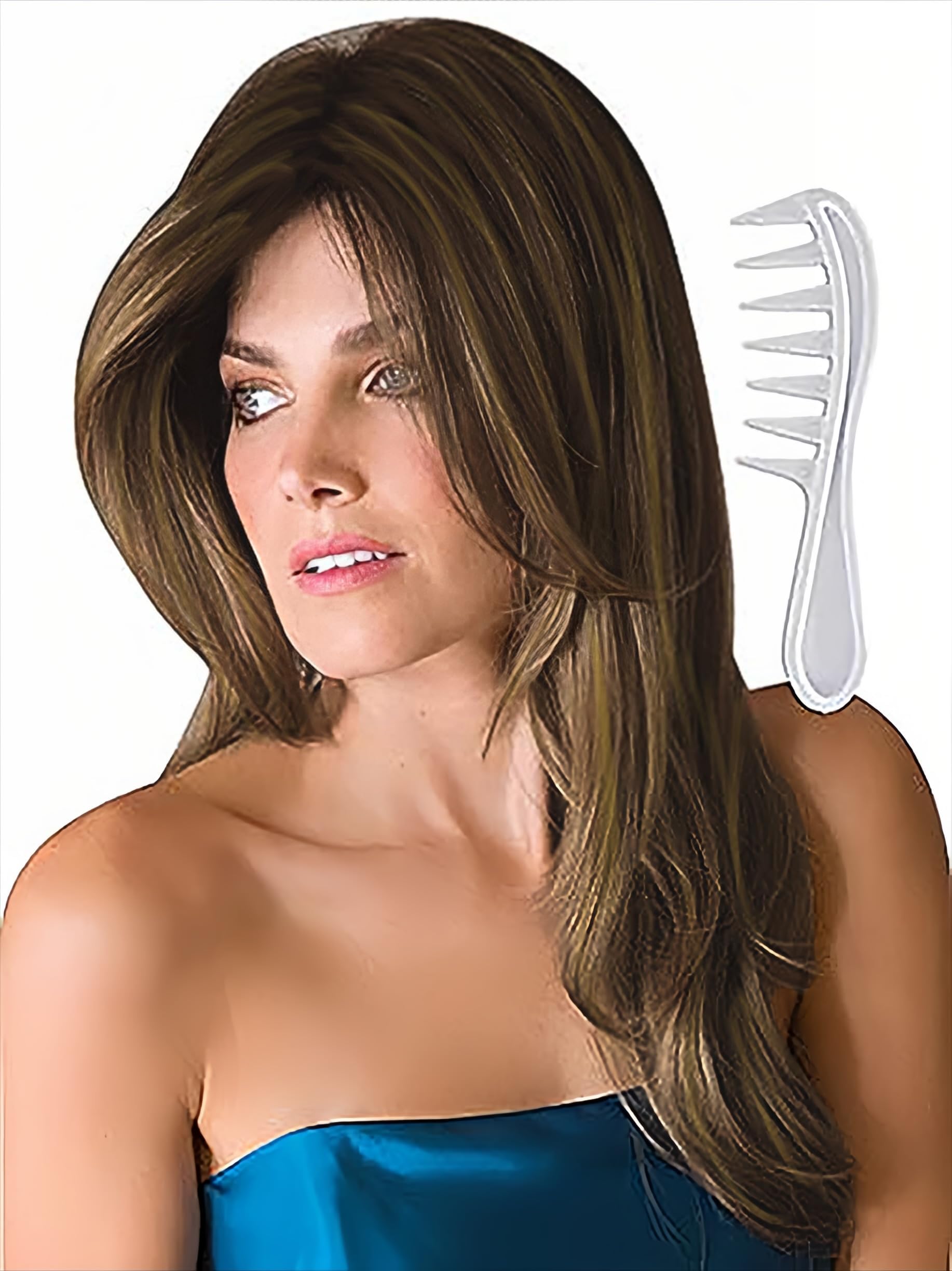 Noriko Angelica Synthetic Wig with Wig Lift Comb - Almond Rocka-R