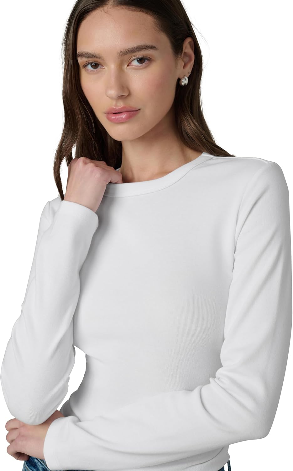 JOE'S JEANS Women's The Long Sleeve Baby Tee - Image 4