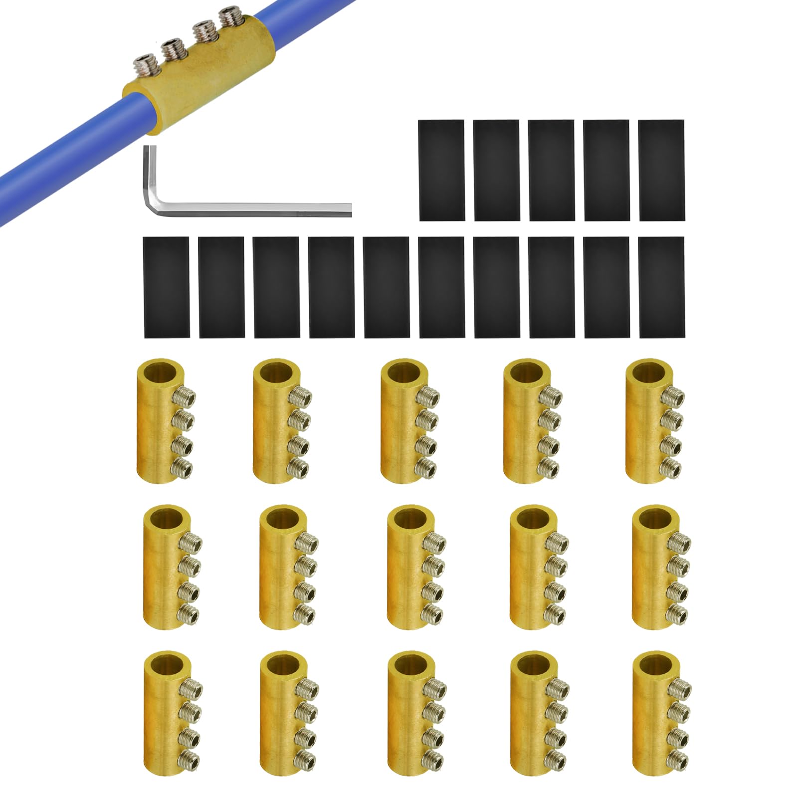 Conector de alambre 6 AWG de alta conductividad 80A: robustez y precisión 8