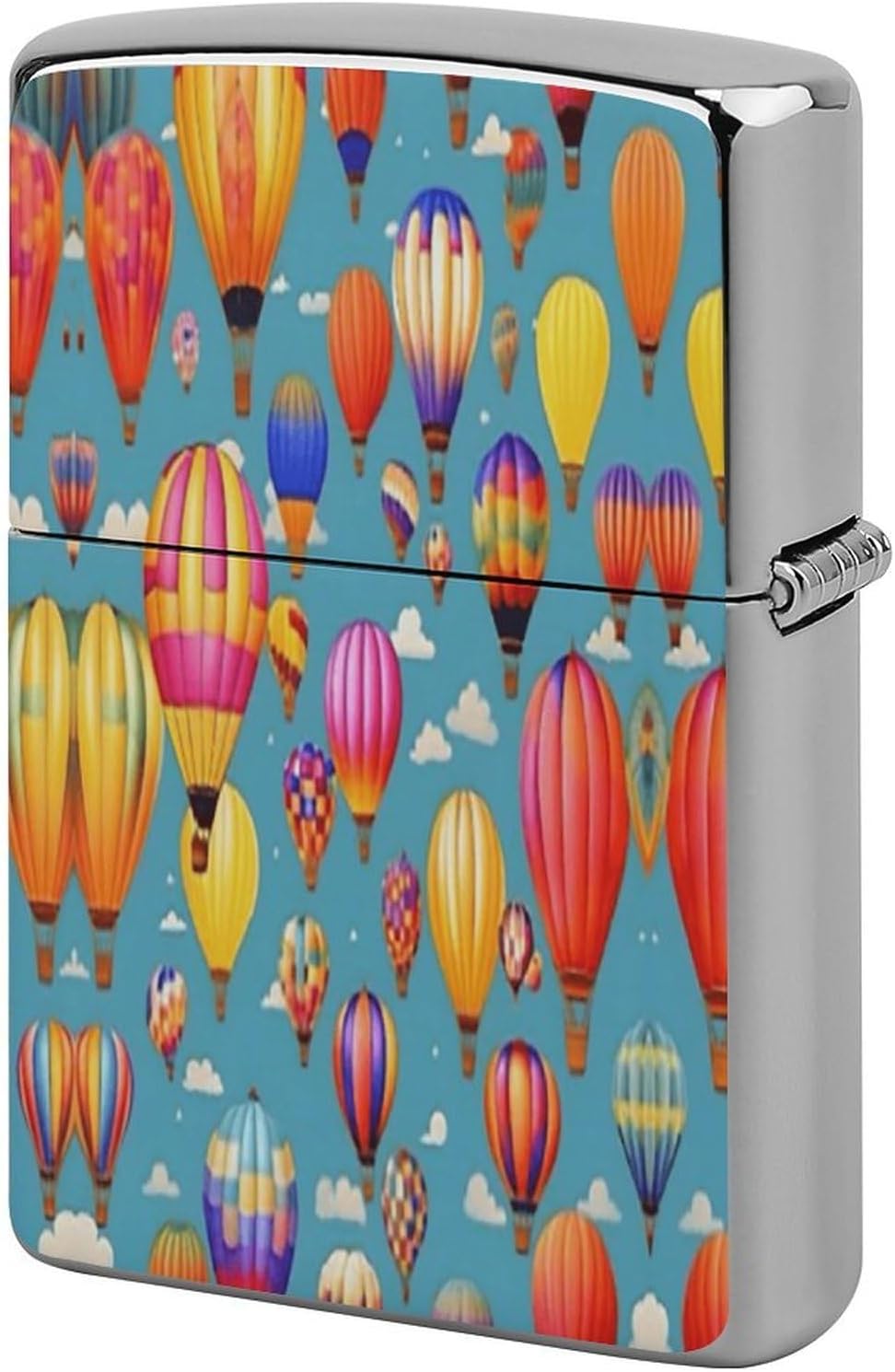 Hot Air Colorful Balloons Metal Lighter Case Cover Lighter Sleeve