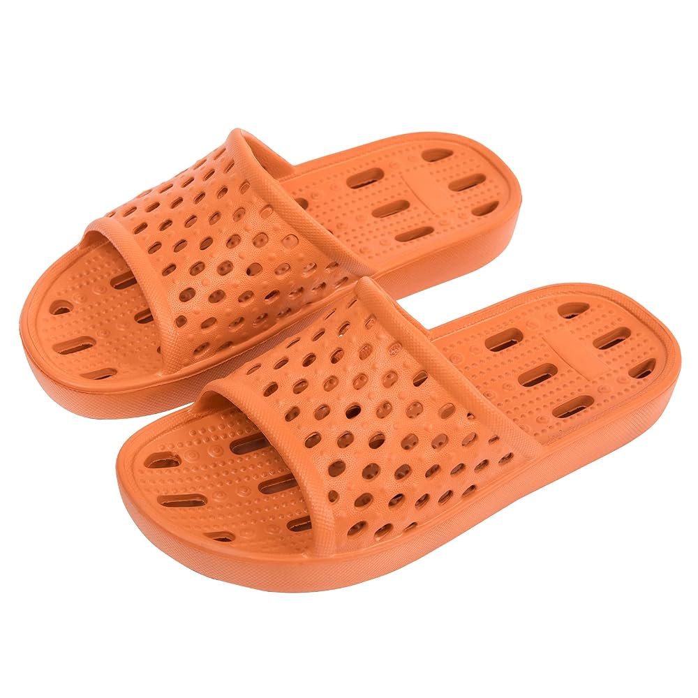 Amazon.com | WOTTE Shower Sandals Women Quick Drying Bath Slippers Non Slip Dorm Shoes Size 6 Purple | Slippers