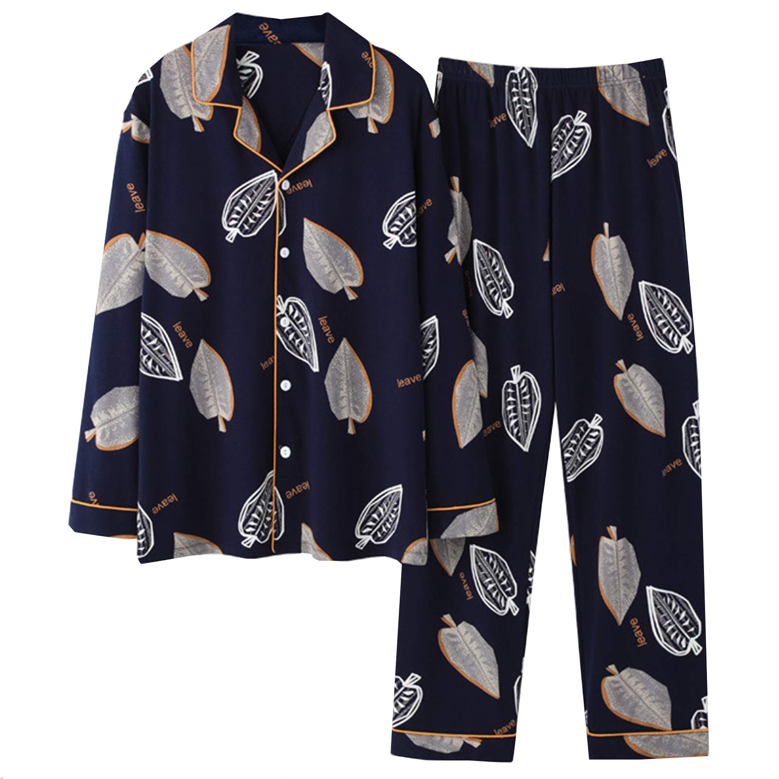 Pyjama homme respectueux de la peau ensemble coton ample 1XL