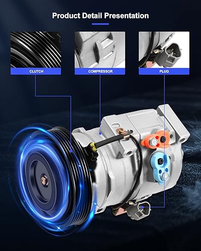 Miniatura 144 de ECCPP Compresor de CA 1999-2003 apto para Chevrolet Tracker para Suzuki Vitara 2.0L compresor de aire acondicionado