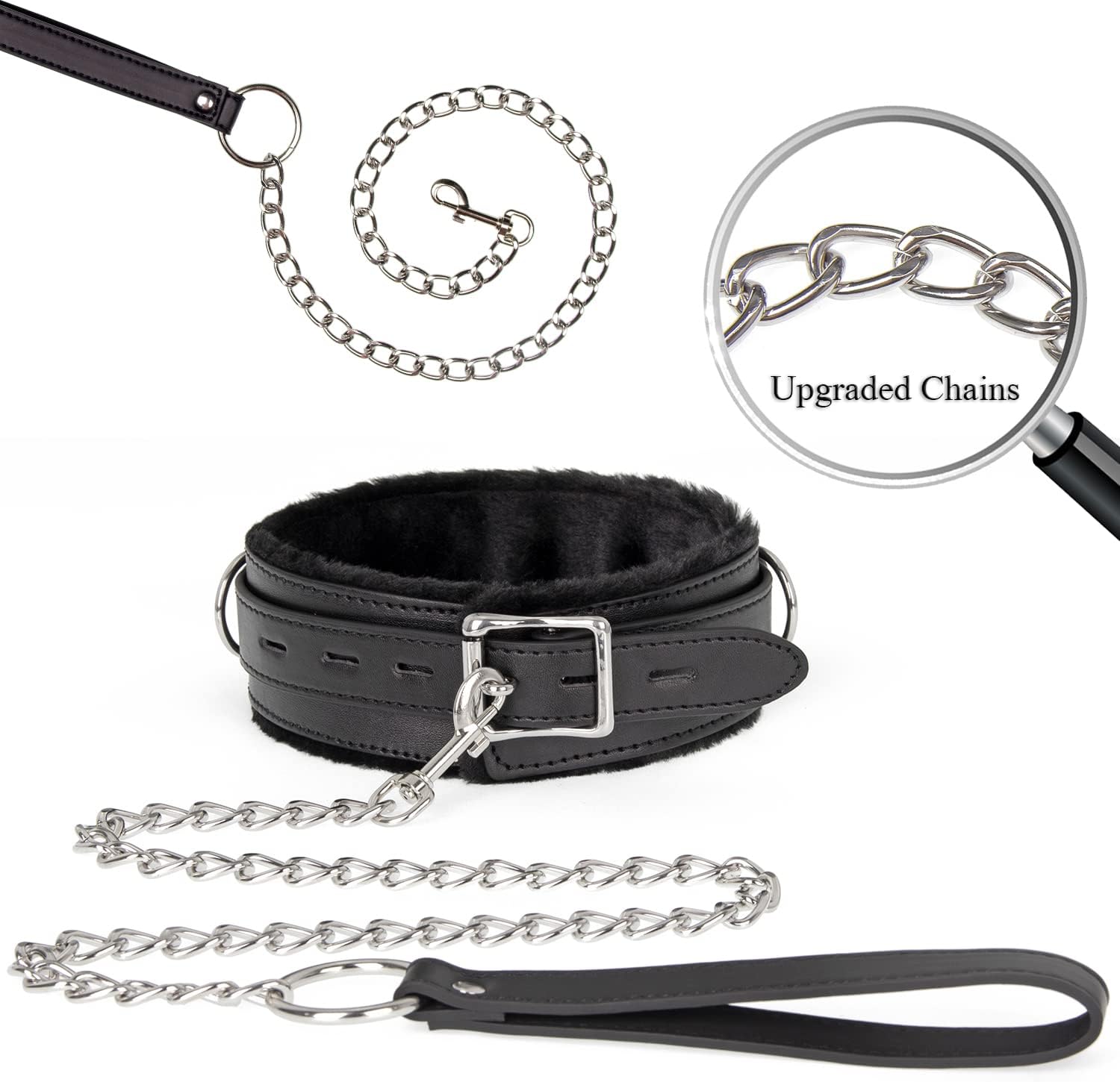 レザーチョーカーカラーネックレス 調節可能なサイズ レディース/メンズ ピンク ブラック パープル レッド, レザー, 宝石なし