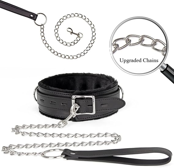 Leather Choker Collar Necklace Adjustable Size for Women/Men Pink Black Purple Red