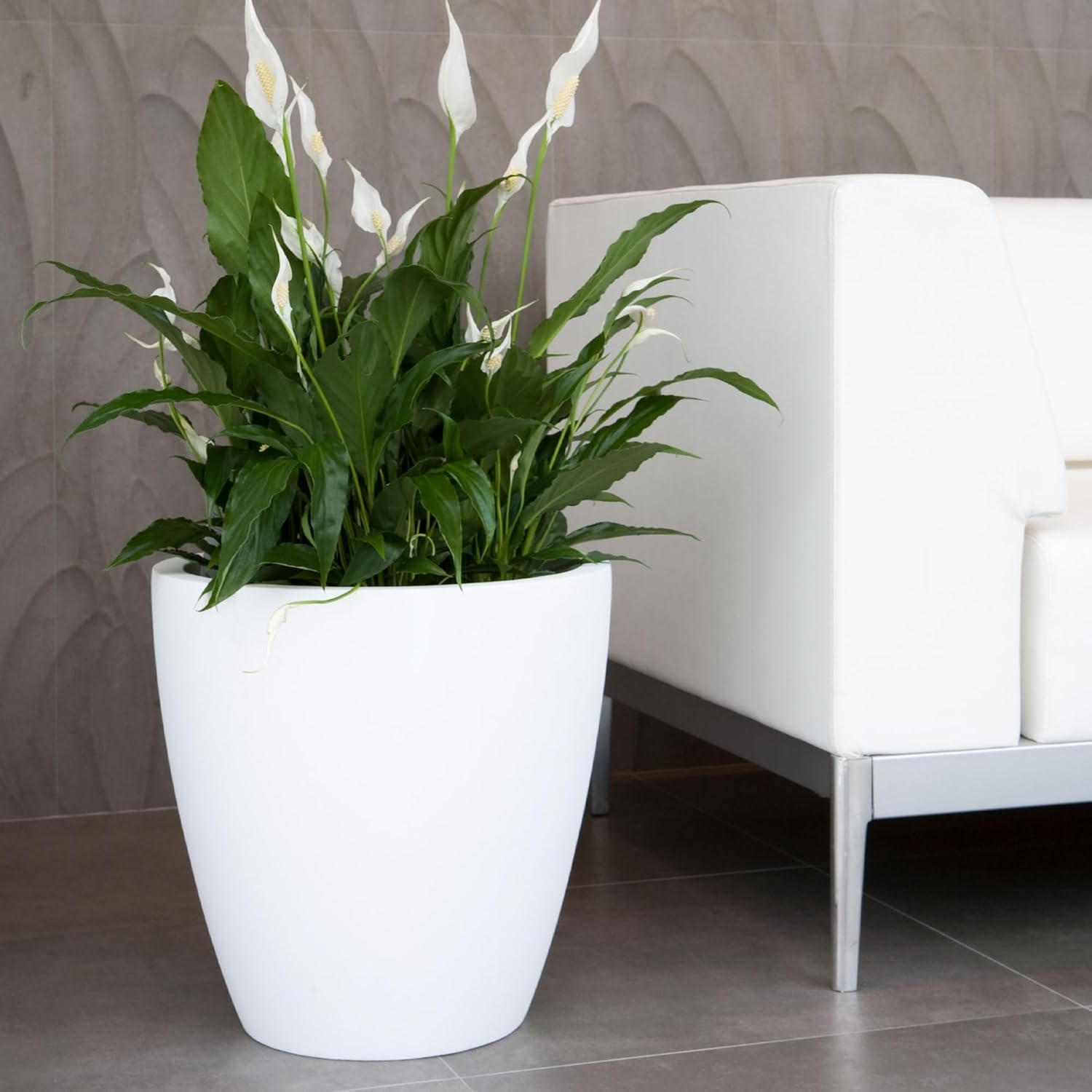 WELL HOME MOBILIARIO & DECORACIÓN Accord Flower Pot Diameter 30 x 34 cm Anthracite