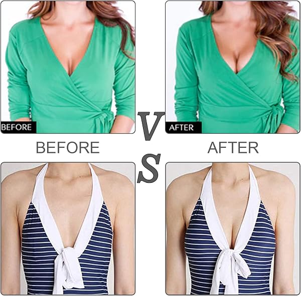 Soutien-Gorge Auto-adhésif en Silicone sans Bretelles 2 Paires, Réutilisable, Invisible, Respirant, Push-Up – Parfait pour Robes Dos-Nu, Robes de Soirée et Tenues Décolletées - 5