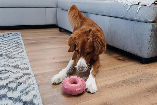 Foto 4 de 4 de Karlie Doggy Donut - Juguete para Perros, látex, Rosa, 12 x 12 x 5 cm