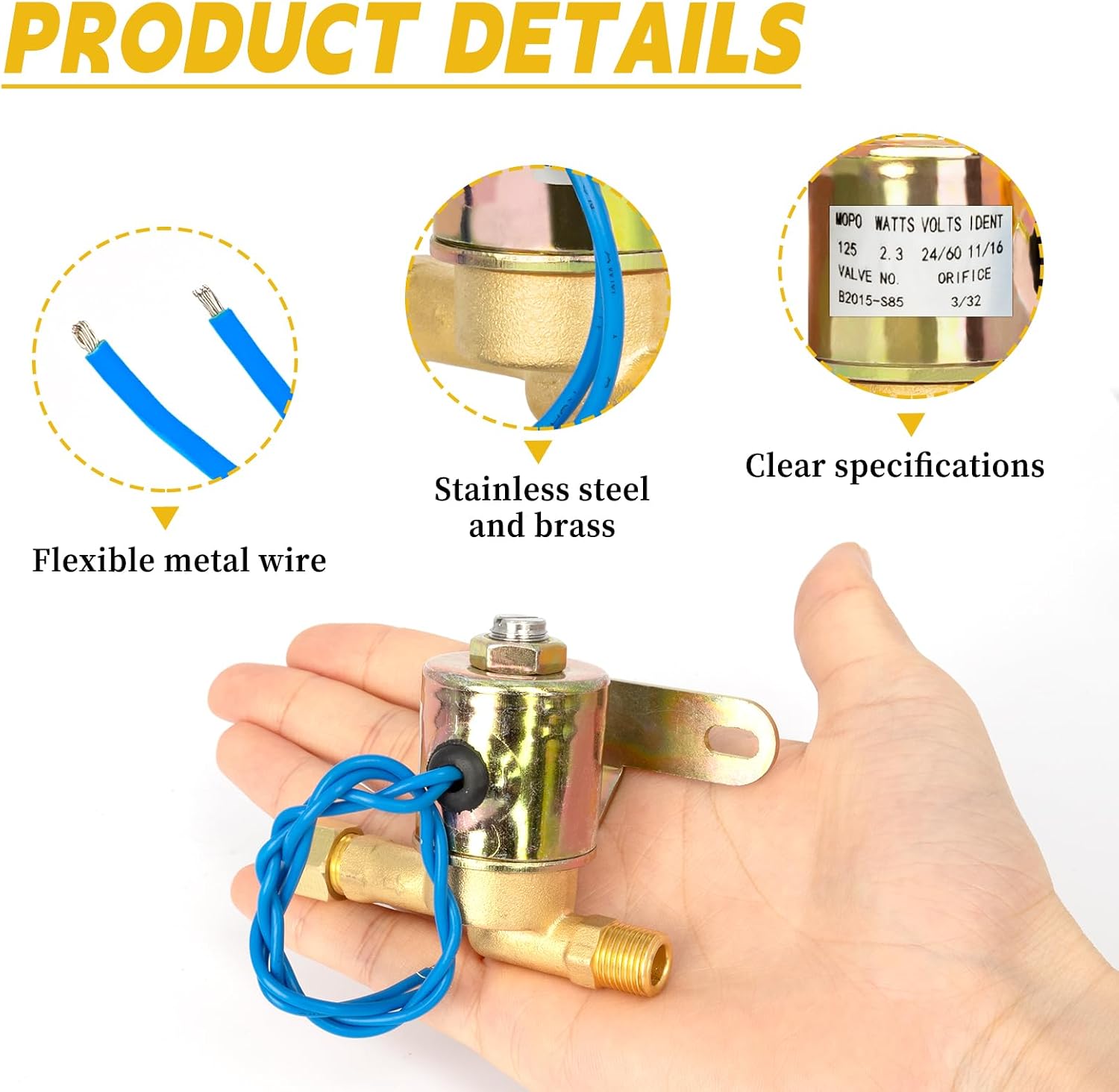 4040 Humidifier Water Solenoid Valve - Compatible with April aire Humidifier 400 500 600 550 558 568 560 700 760 768, Replaces B2015-S85, B2017-S85 | 24 Volts | 2.3 Watts | 60 HZ-Blue