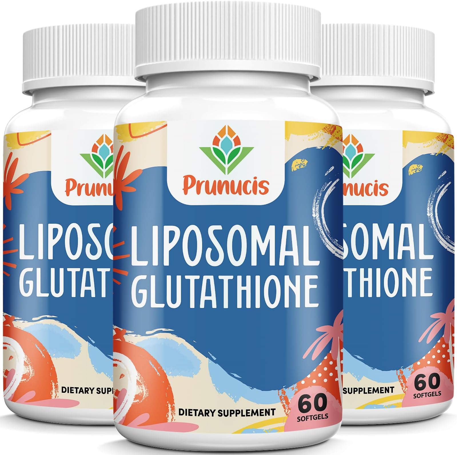 Liposomal Glutathione, with Vitamin C, Milk Thistle & Alpha-Lipoic Acid, Master Antioxidants, Pure Reduced L-Glutathione - Immune System, Energy, High Absorption, 180 Softgels