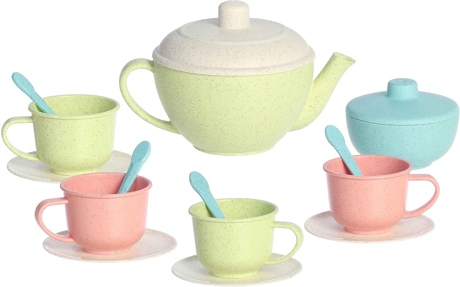 Aurora® Toys Versatile Wheatley™ Tea Set - Used to Create Exciting Storylines - for Creative Kids and Parents - Multicolor 16 Piece Set