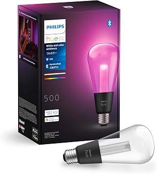Philips Hue Smart Light Bulb E26 Light Guide ST72 - Smart Lighting Alexa Compatible Multi-Color 16-million-color Warm White Cool White Dimming Toning Smart Home Indirect Lighting LED Smart Light Voice
