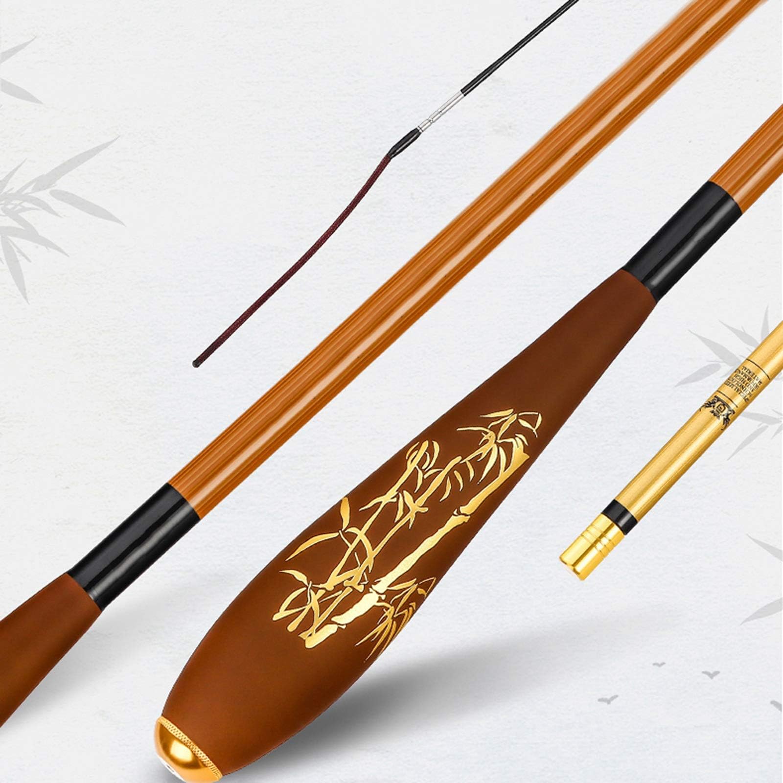 jinyi2016SHOP Telescopic Fishing Rod Vibration Type Crucian Carp Rod Ultra-fine Ultra-Light Ultra-Hard Hand Rod Diaoyutai Fishing Rod Portable Fishing Pole
