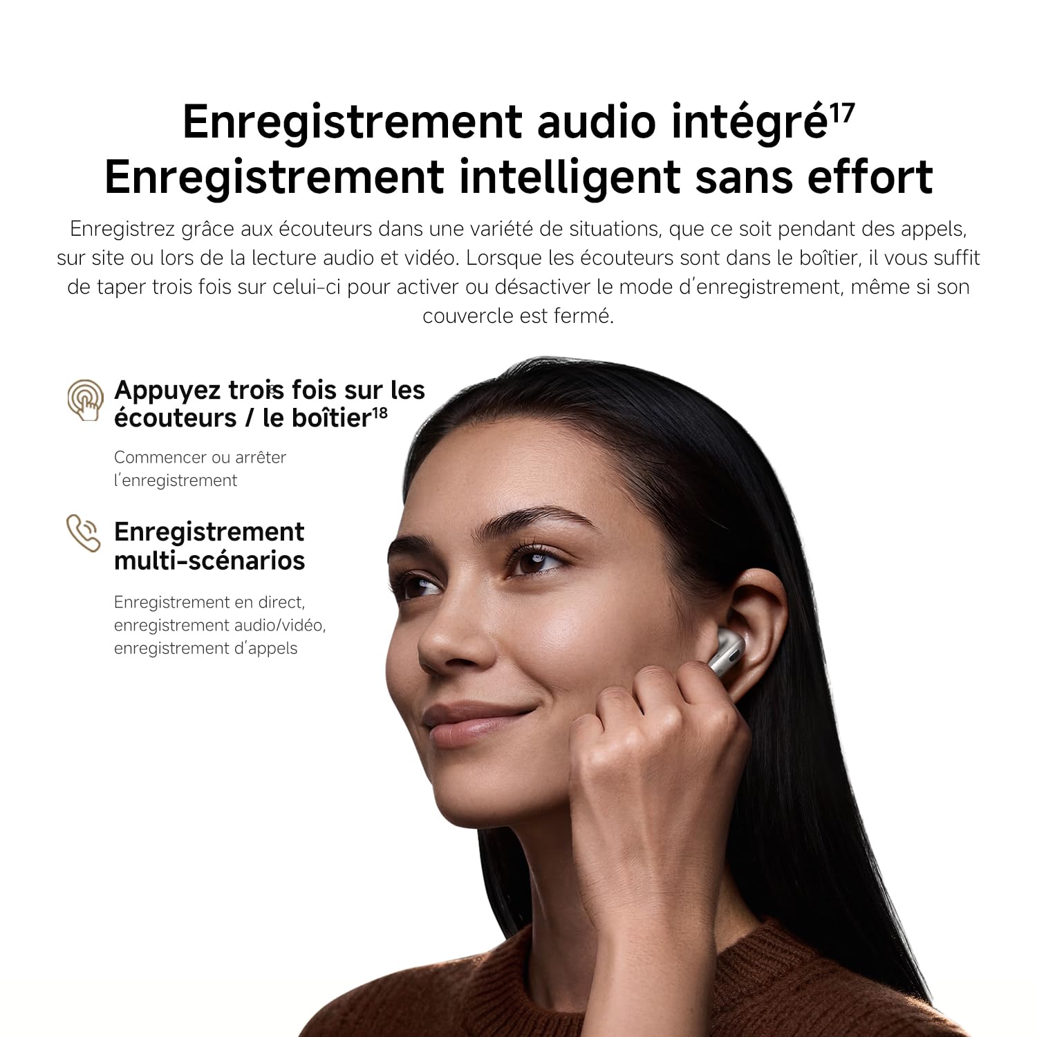 XIAOMI Buds 6, Écouteurs True Wireless, Réduction du bruit à 3 micros, Harman AudioEFX, Système de haut-parleurs à triple aimant, 35 h d’autonomie,Personnalisation via l’application, IP54, Gris titane
