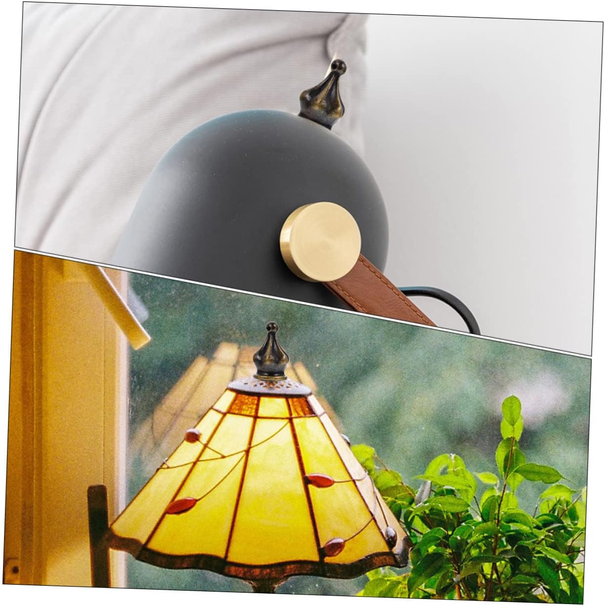 12pcs Harp Lamp Finial Knob Antique Light Knob Decor for Table and Floor Lamp Shades Easy to Install for Home and Hospitality Use