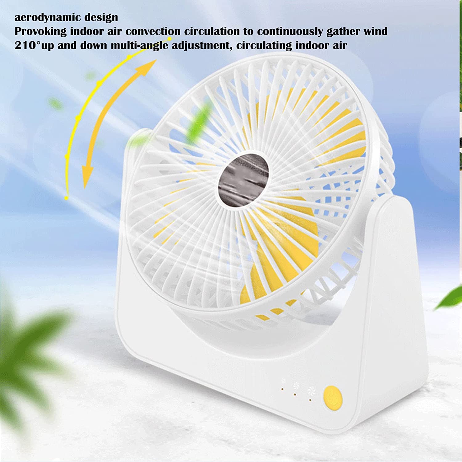 Ventilatore Elettrico USB ， Ventilatore Portatile Muto ， Ventilatori Personali Portatili per Auto da casa, Ufficio, scrivania