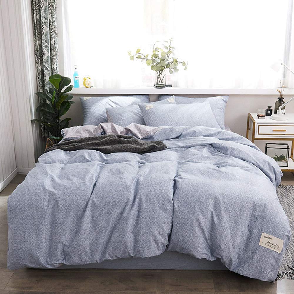 Couette en coton brossé contre le froid parure de lit 1,8m pour grand lit