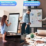 Double-câble 36x24 Tableau blanc Easel, tableau de bord réglable en hauteur & pliable, Accessoires complets, Pour la maison & Enseignement scolaire et réunion de bureau