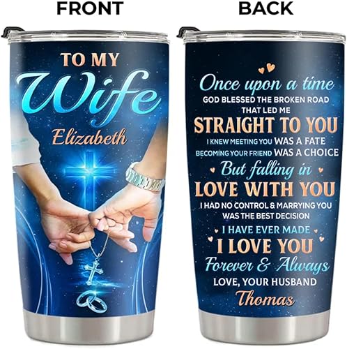 Miniatura 2 de Pawfect House Once Upon A Time, vasos de acero inoxidable personalizados, aniversario, regalos de cumpleaños para mujeres, esposa, regalos de amor