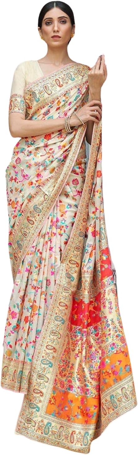 Kanjivaram Women's Soft Silk Saree with Blouse