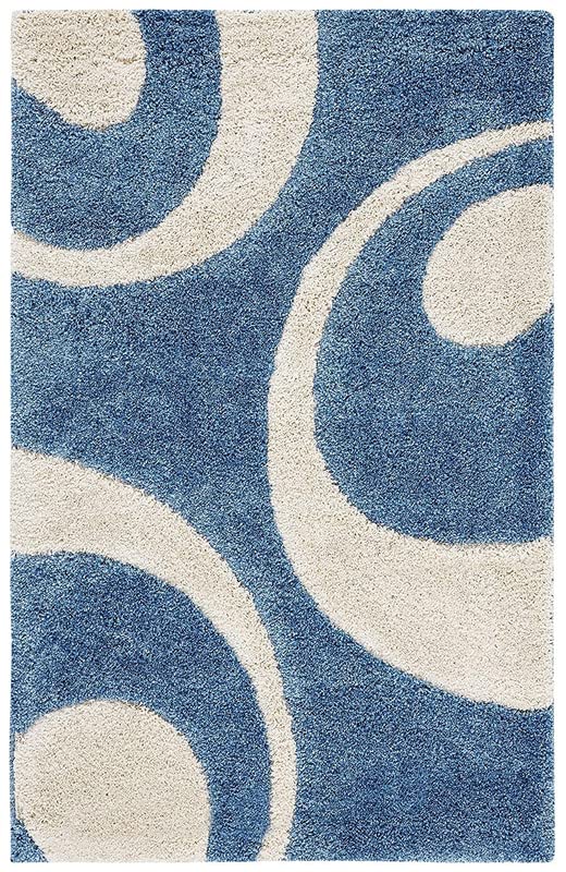 Image of Shaggy Carpet for Living Room Bedroom 2X6 FEET Fluffy Plush Area Rug, Thick Fur Floor Carpet Modern Cozy Rug for Home Decor, Kids Room Bedside Hall, Durable Comfortable Shaggy Rug (Teal)