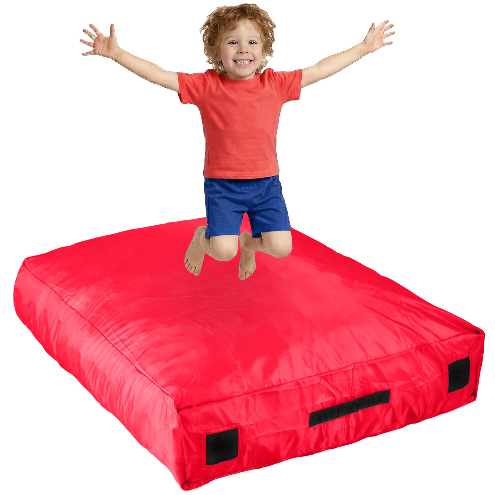 SaferBounce Sensory Crash Pad for Kids | Big 152 x 152 cm Or 122 x 91 cm | Autism Crash Mat for Children | Soft Landing for Jumping & Play | Crashpad | Giant Kids Foam Mat | Climbing & Gymnastics
