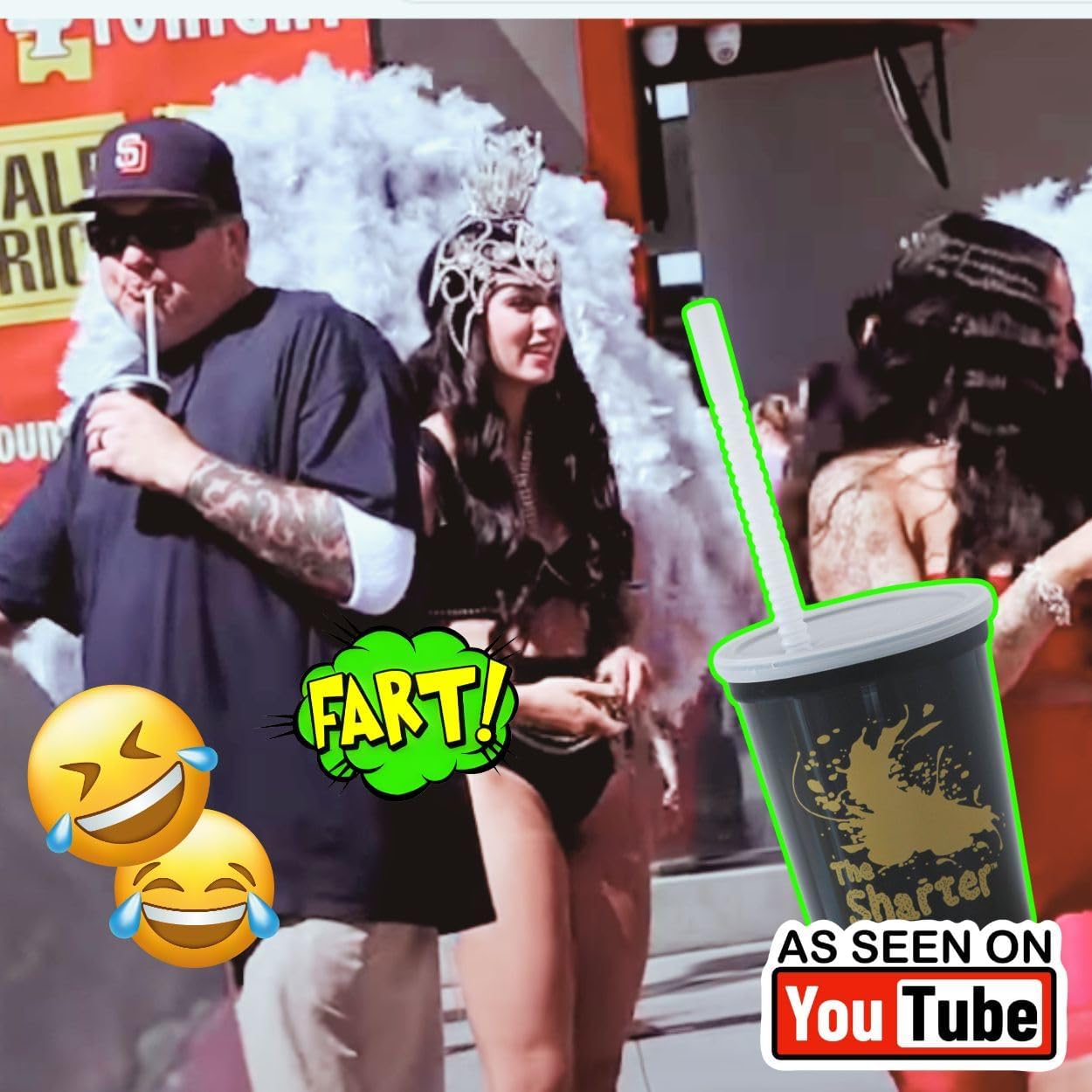 Toy Fart Cup - The Most Realistic Sounding Wet Fart Noise Maker There is. A Hilarious Gag Gift, Single, Black