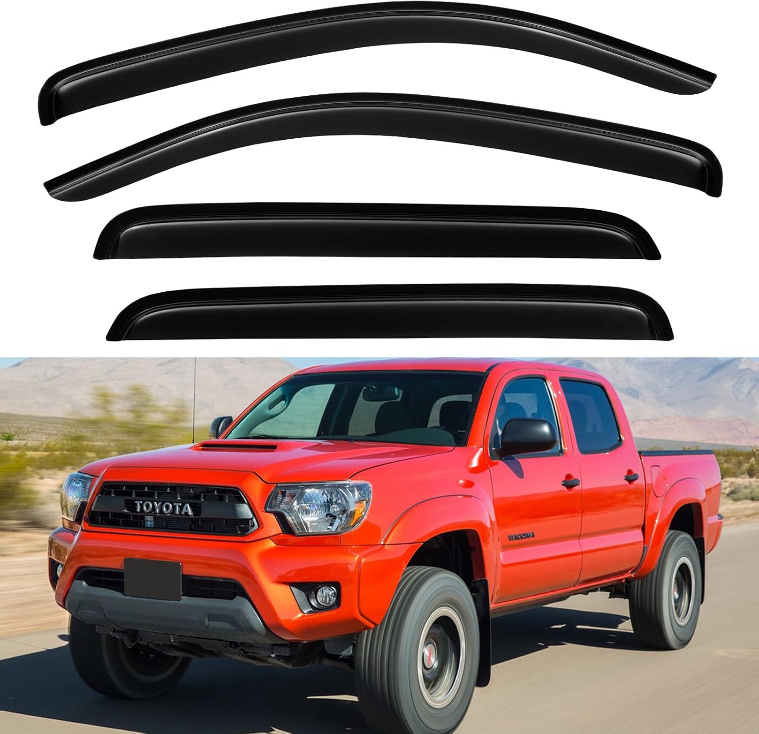 Window Rain Guards Shield for 20052023 Toyota