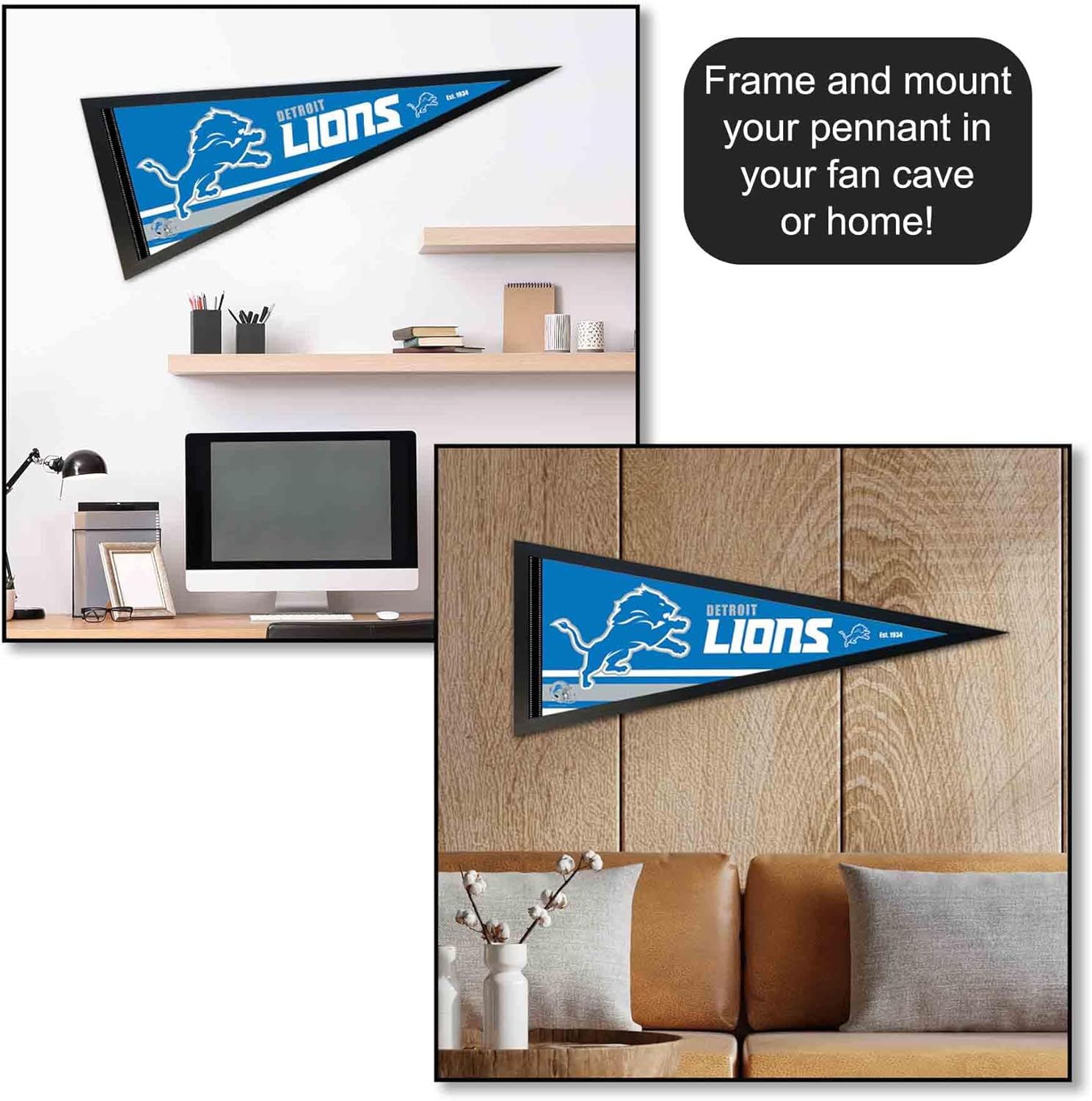 Detroit Lions Pennant Banner Flag - Image 4