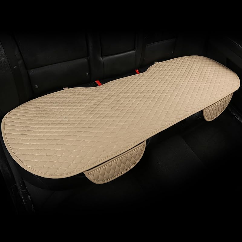 Capa para Banco Traseiro de Carro West Llama em Vinil E-Beige com Design sem Laterais – 1 Unidade