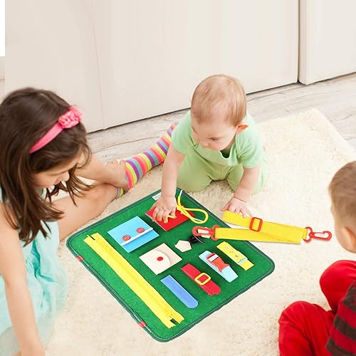 Miniatura 6 de Tabla de actividades para niños pequeños  Juego sensorial de actividades coloridas para estimular las habilidades motoras, el aprendizaje y la