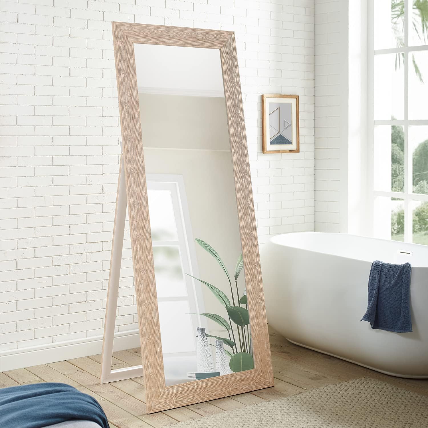 Naomi Home Freestanding Cheval Floor Mirror Natural Home