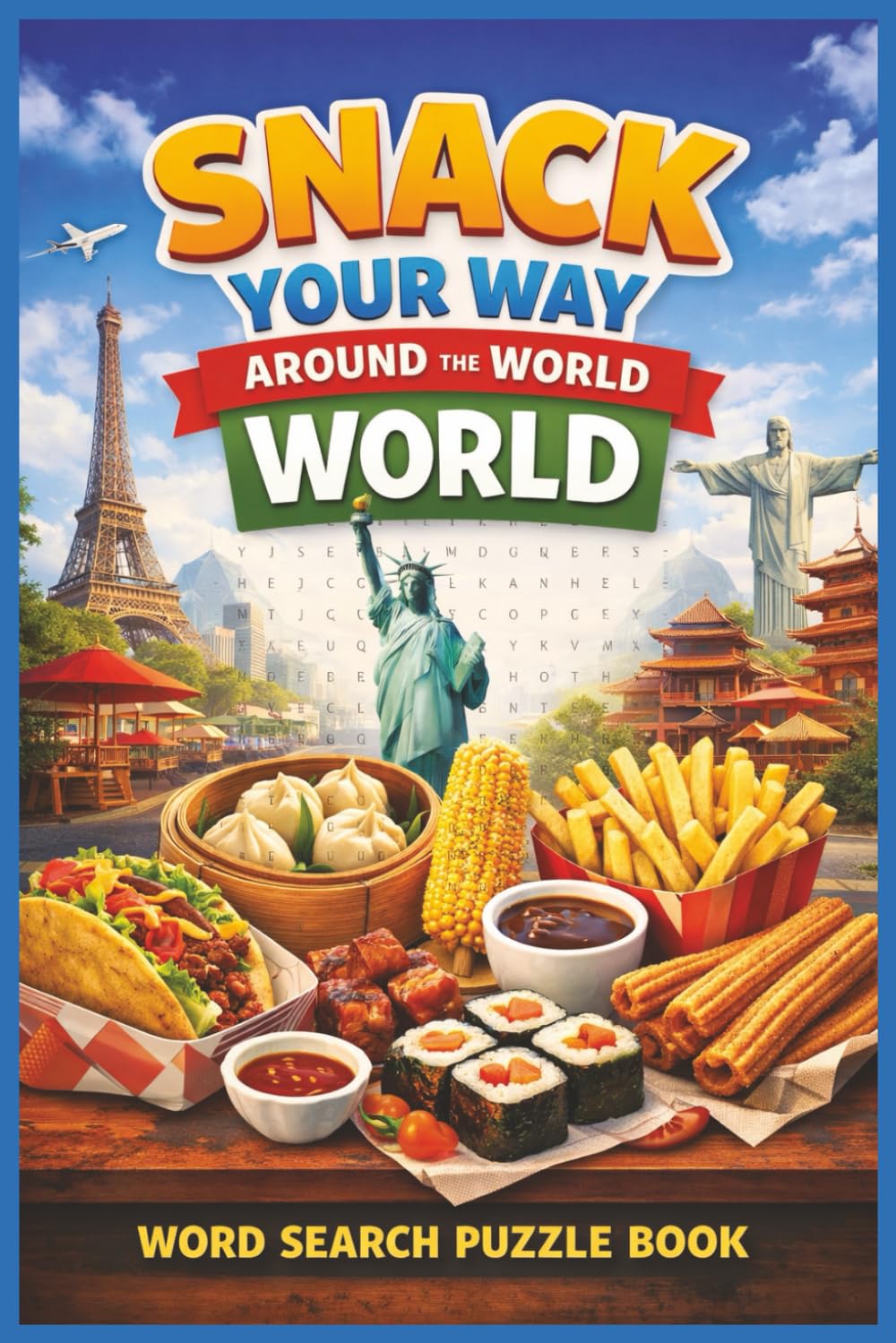 Snack Your Way Around the World: Street Food Word Search Puzzle Book for Adults and Teens (Word search books collection)