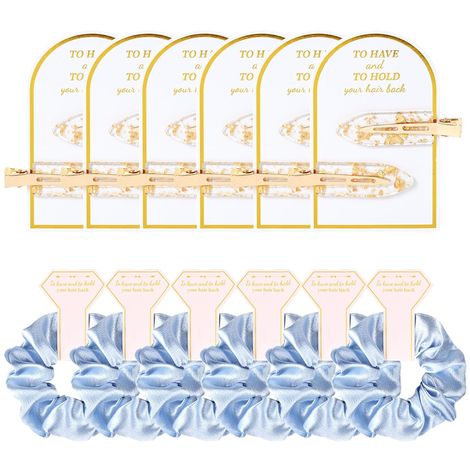Silk Satin Hair Accessories - Bridesmaid Proposal Favors