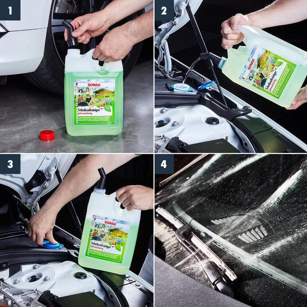 SONAX ScheibenReiniger gebrauchsfertig Orange+Rosemary (5 Liter) gebrauchsfertiger Sommer ScheibenReiniger mit frischem Orangenduft und einem Hauch Rosmarin | Art-No. 01615000 - 4