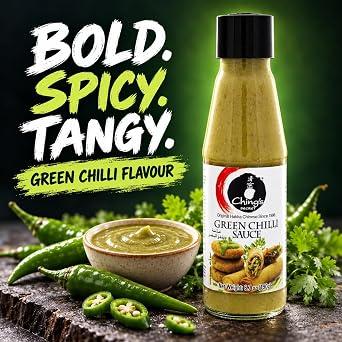 Chings Secret Green Chilli Sauce 190g (Pack of 2) | Spicy & Tangy Indo-Chinese Chilli Sauce | Ideal for Noodles, Fried Rice, Stir-Fries, Momos, Spring Rolls, Marinades & Dipping | 380g Total