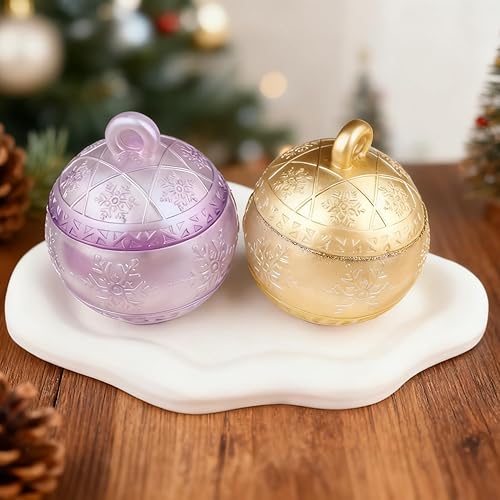 Miniatura 4 de Molde de resina de tarro de Navidad de copo de nieve de silicona, molde de tarro moldes de resina epoxi de Navidad, moldes de silicona de copo de