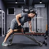 PASYOU Adjustable Weight Bench Full Body Workout Multi-Purpose Foldable Incline Decline Exercise Workout Bench for Home Gym,PA300 - 7