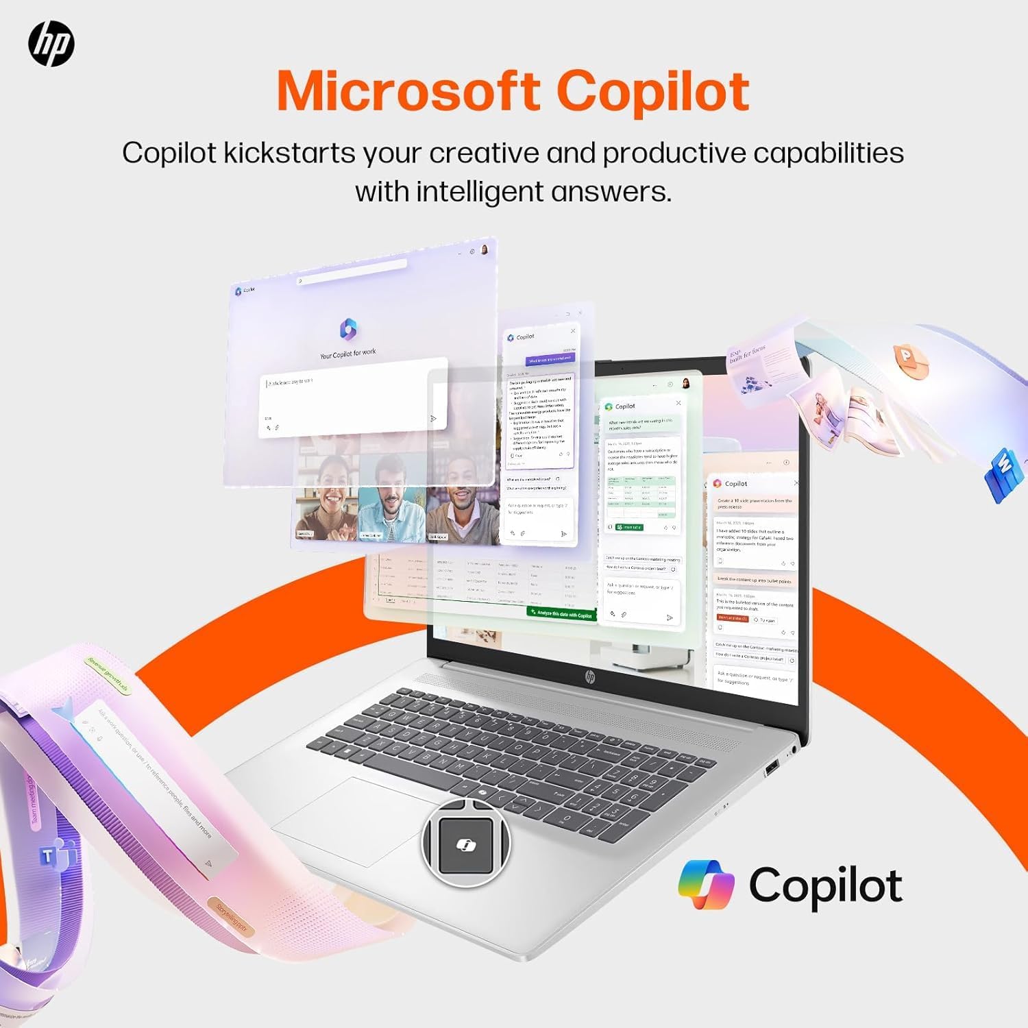 HP 17 Inch Laptop 2026 Edition, Intel 13th i3 CPU (8 Cores), 8GB RAM, 256GB SSD, 17.3" HD+ IPS, USB-C, Wi-Fi 6, Windows 11, Long Battery, Large Screen for Home, Office & Study