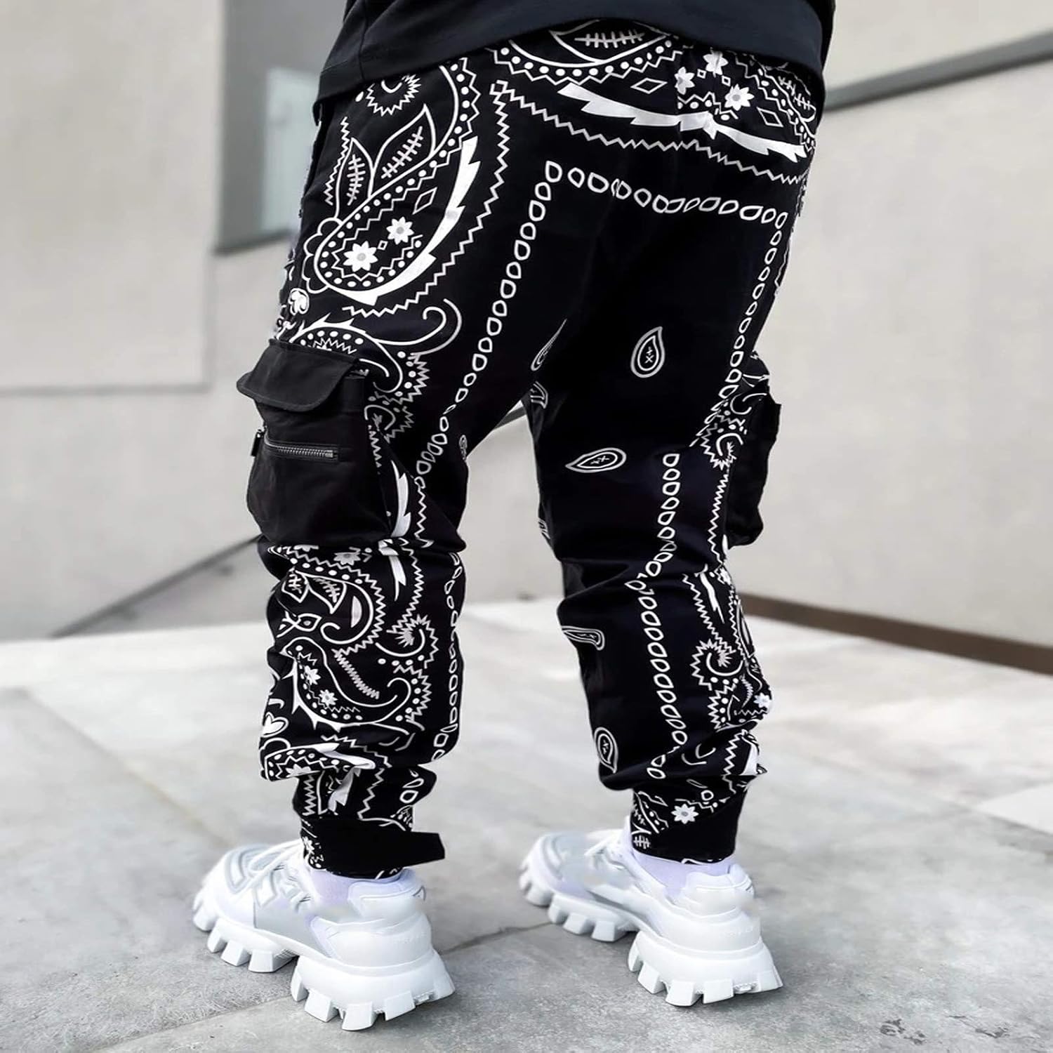 FORUU Mens Cargo Pants 2021,Fashion Joggers for Men Plus Size Casual Multi Pocket Trendy Loose Pants Jogging Sweatpants : Sports & Outdoors
