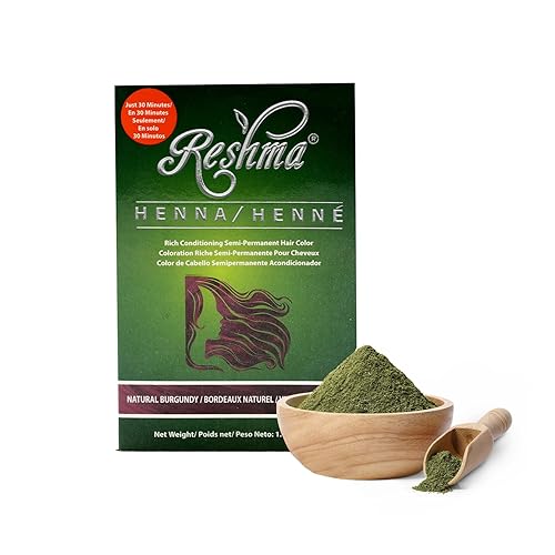 Reshma Beauty Tinte para el cabello con henna de 30 minutos, infundido con hierbas naturales, para un cabello suave y brillante, tinte de cabello de