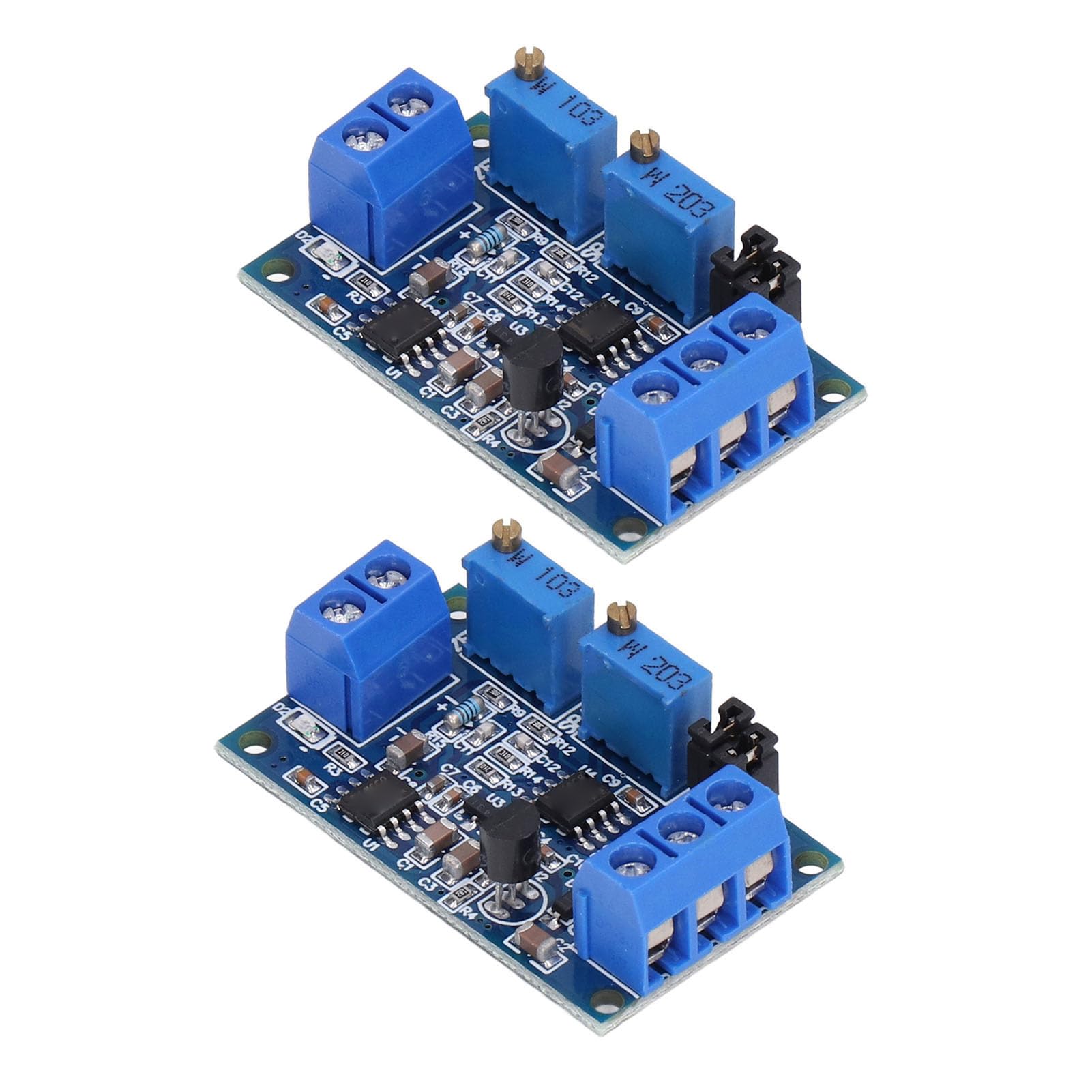 Fafeicy Convertidor de Corriente a Voltaje 4-20mA a 0-3.3V 5V 10V, Módulo de Conversión de Señal Transmisor de Voltaje Grado Industrial 2 Piezas