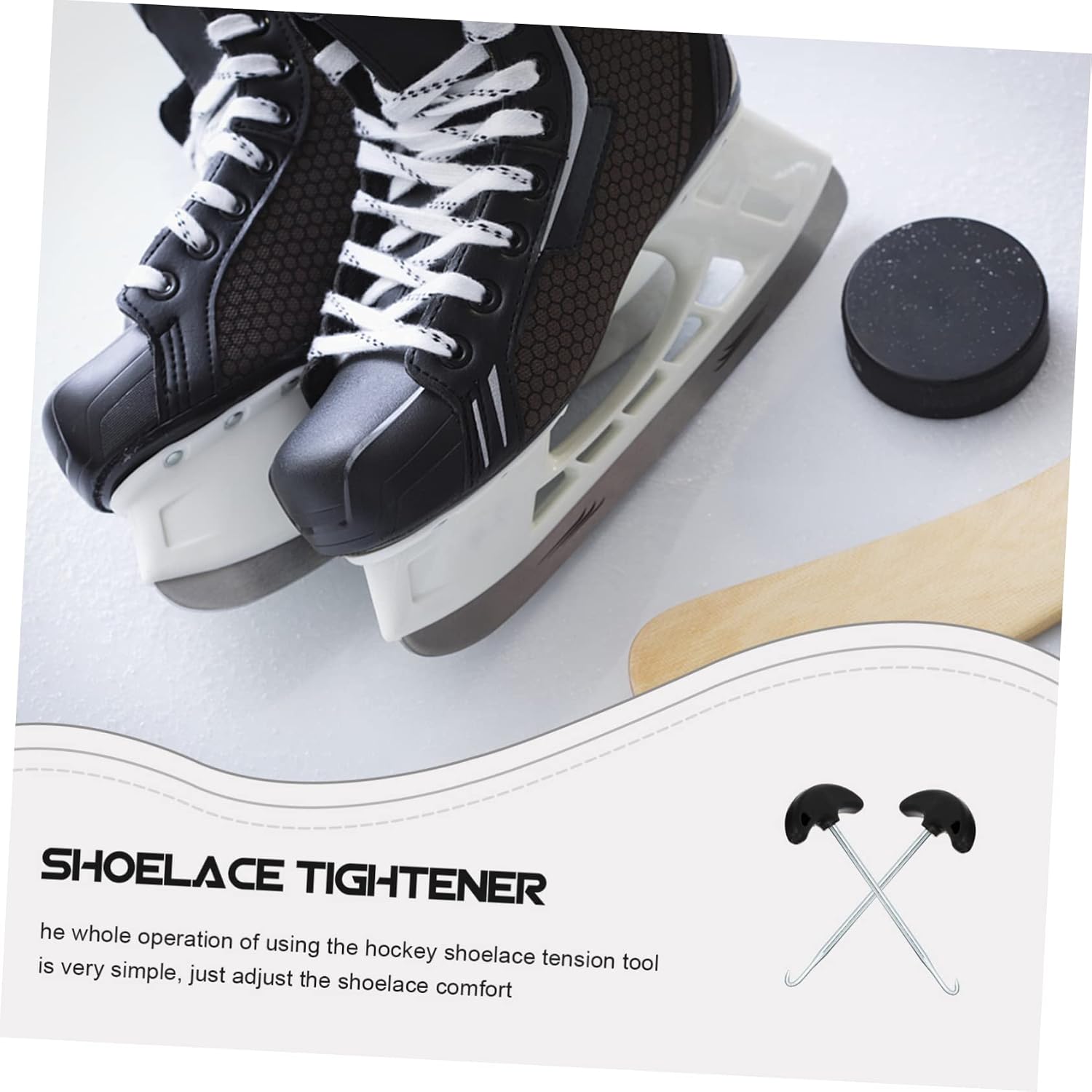 2pcs Professional Shoelace Tighteners Wear-Resistant Stainless Steel Lace Pullers for Roller Skates Portable Shoe Lace Tightening Hooks for Easy Use