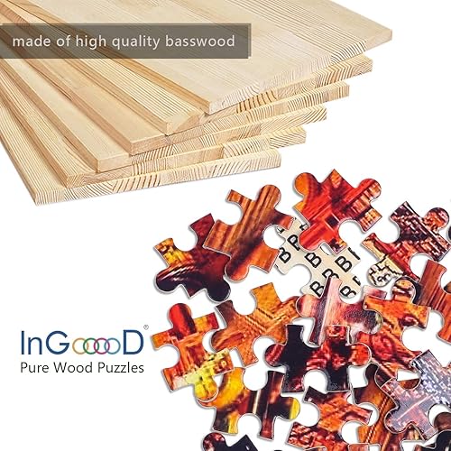 Miniatura 7 de Ingooood - Rompecabezas - Serie Fantasía-Biblioteca Clásica- 1000 Piezas para Adultos