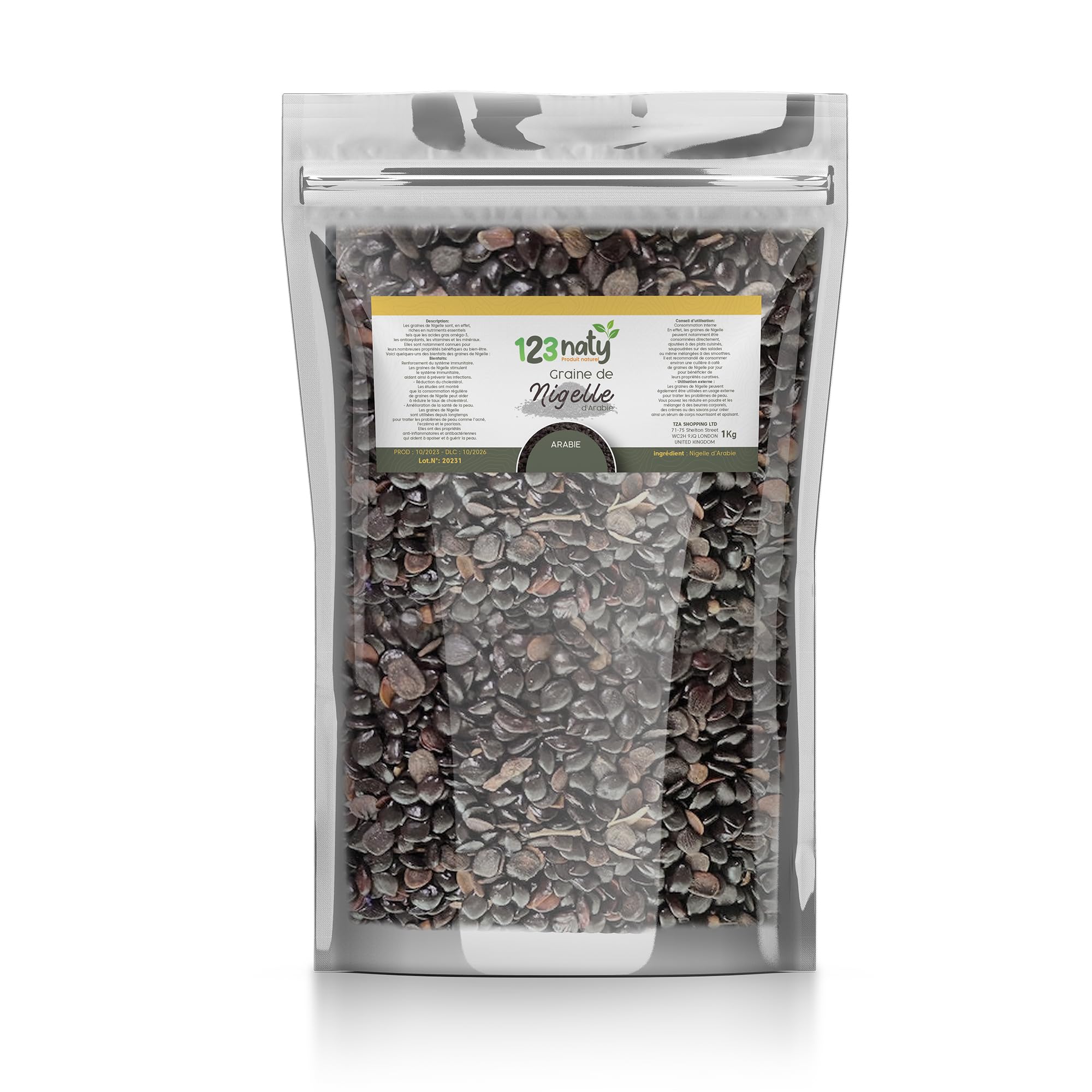 1Kg Graine de Nigelle d'Arabie