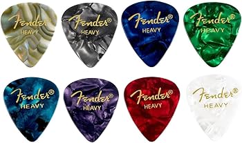 Amazon | Fender 【8色アソート】 8枚(各色1枚）ティアドロップ HEAVY